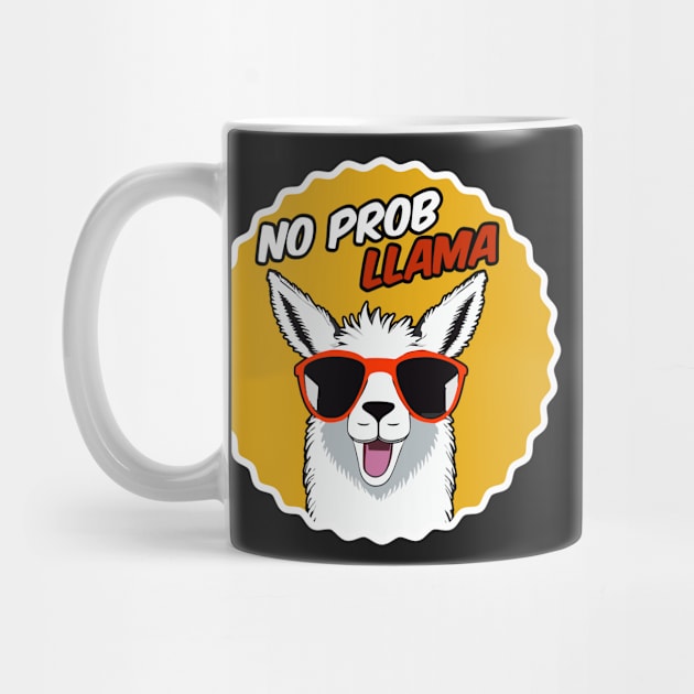 No Probllama - Llama Art by Quietly Creative